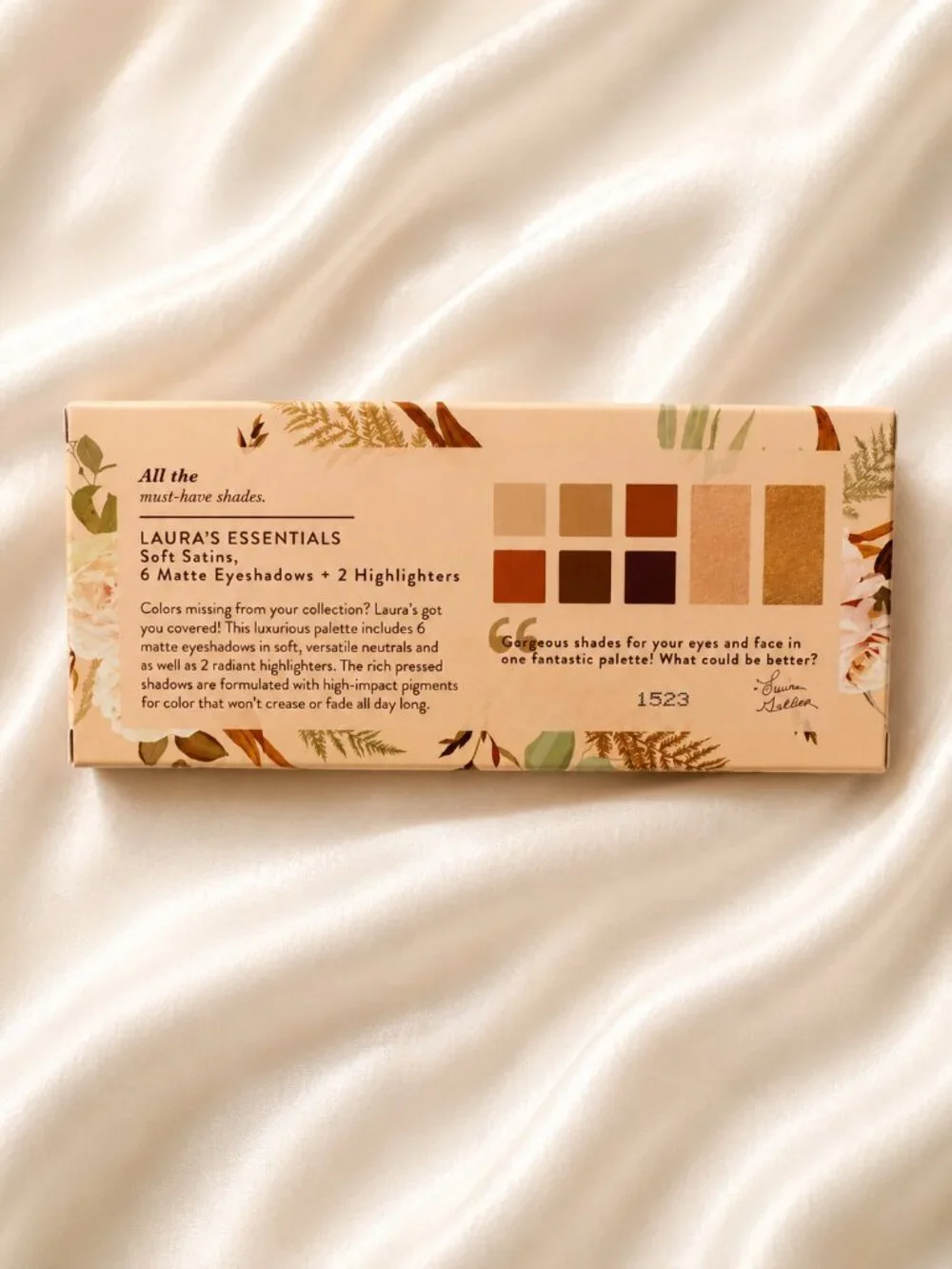 Laura Geller Laura’s Essentials Soft Satins Eyeshadow & Highlighter Palette NIB